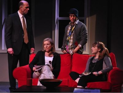  John Bedford Lloyd, Mary McCann, Daniel Abeles and Aya Cash Photo