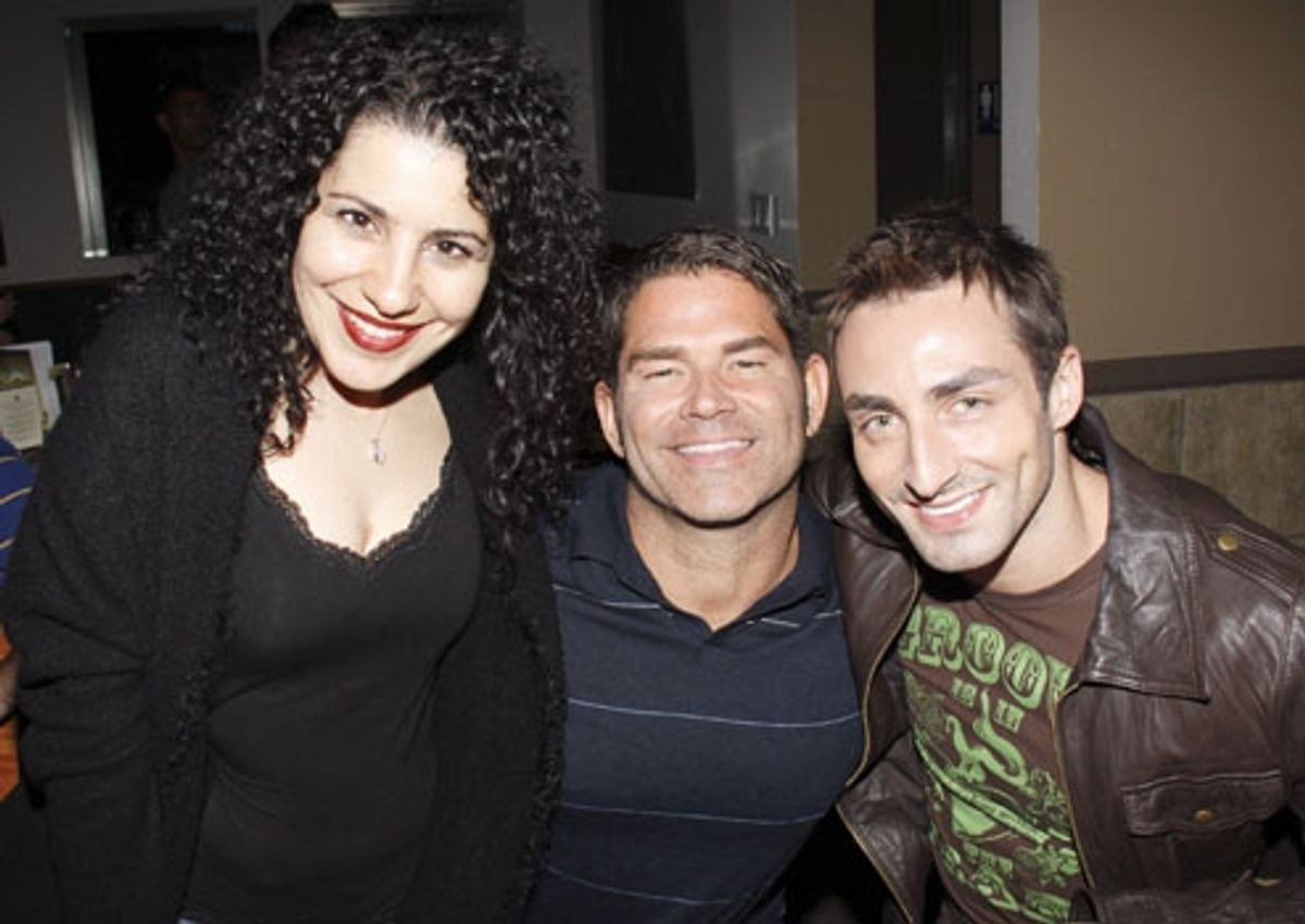 Julie Garnye, Matt Zarley, and Scott Nevins at Upright Cabaret at 