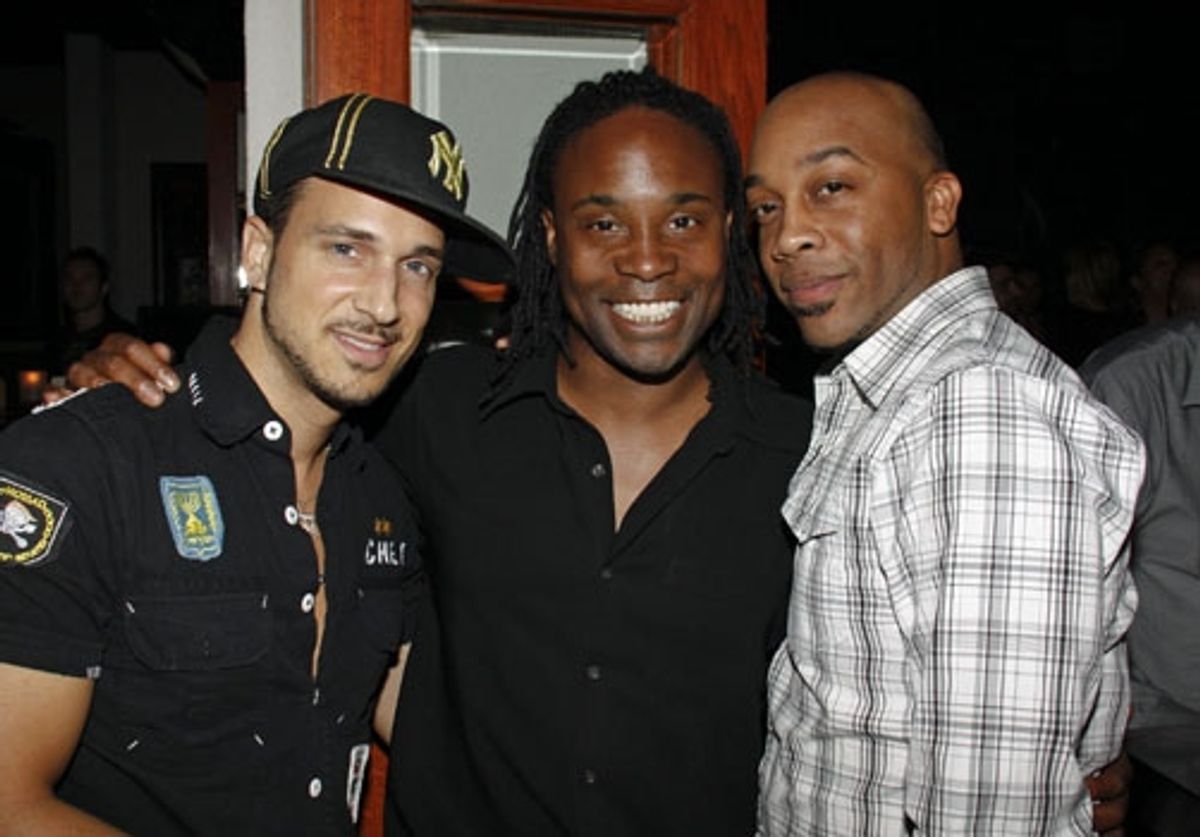 Ari Gold, Billy Porter and Rahsaan Patterson at Upright Cabaret at 