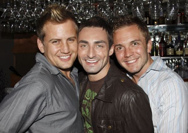 Chris Isaacson, Scott Nevins and Shane Scheel at Upright Cabaret Photo