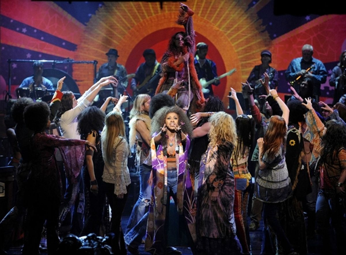 Sasha Allen and the Broadway cast of HAIR at 