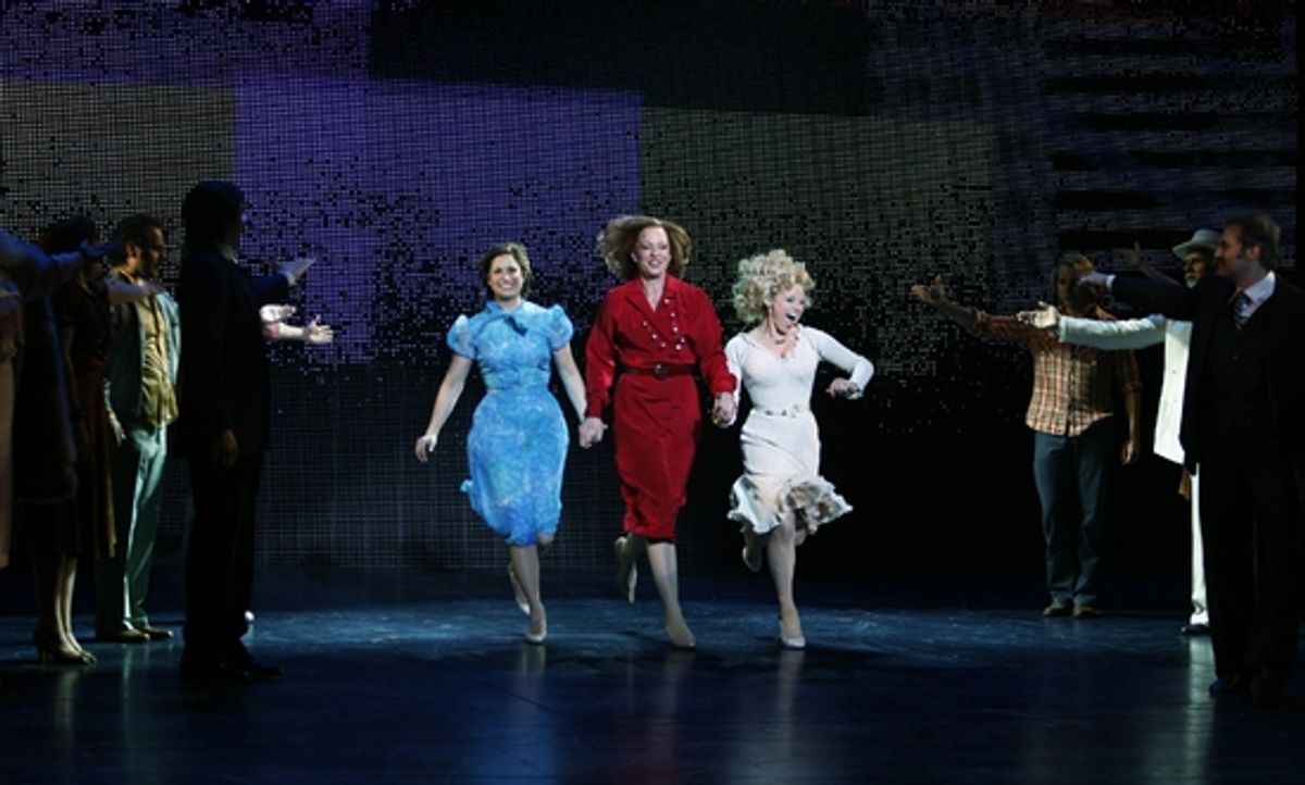 Stephanie J. Block, Allison Janney and Megan Hilty at 