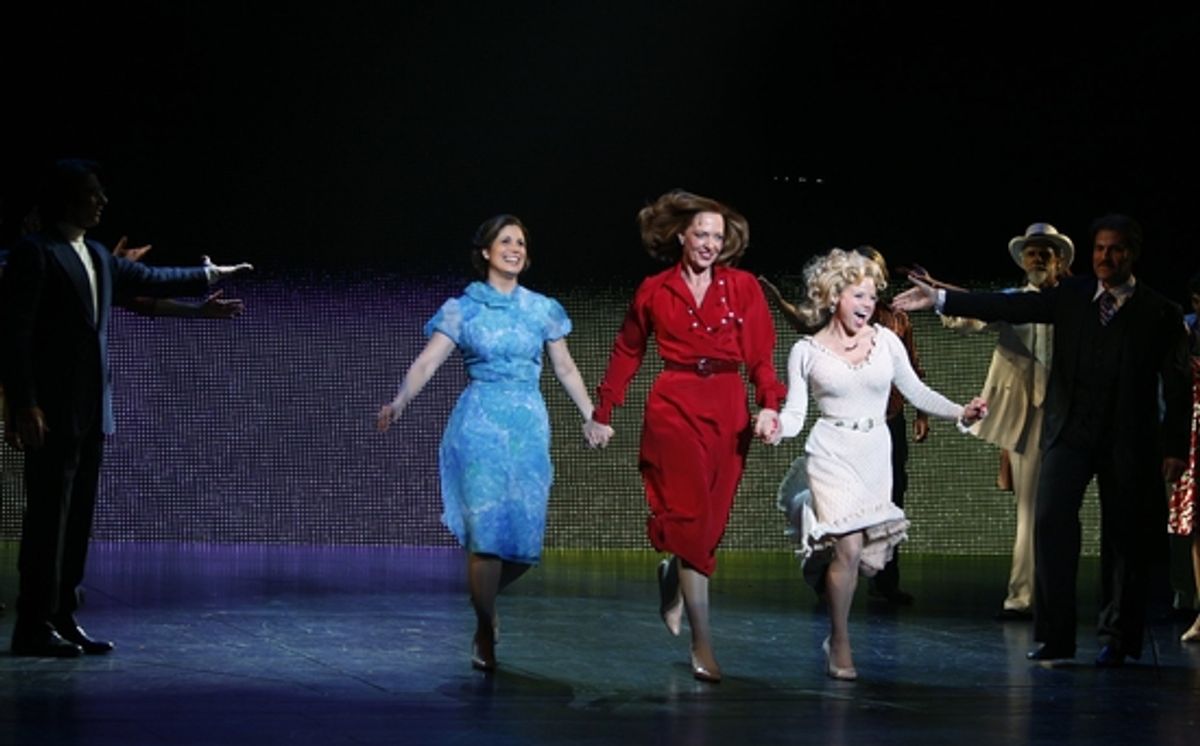 Stephanie J. Block, Allison Janney and Megan Hilty at 