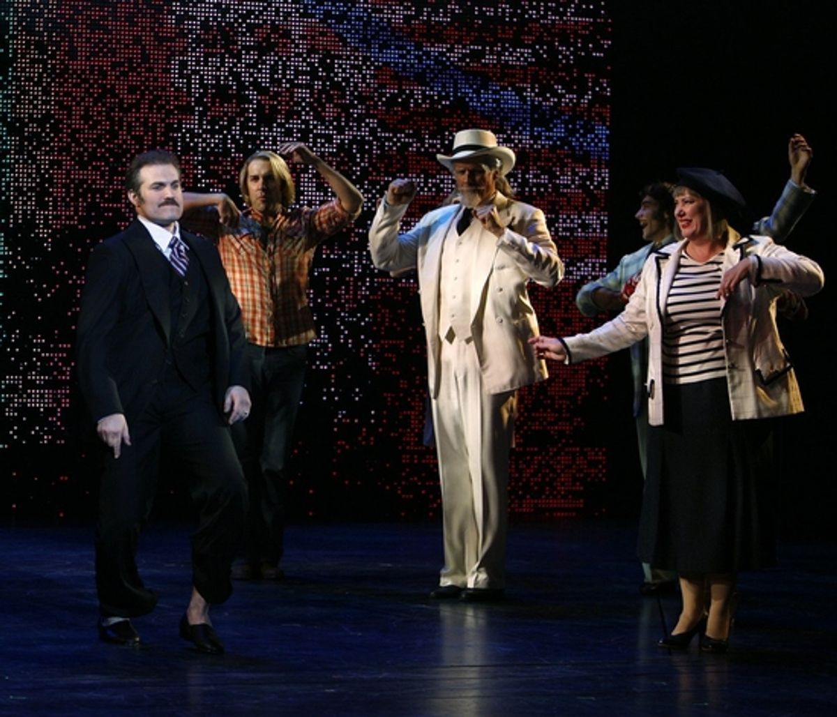 Marc Kudisch, Michael X. Martin and Kathy Fitzgerald at 