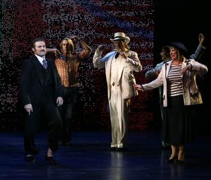 Marc Kudisch, Michael X. Martin and Kathy Fitzgerald Photo