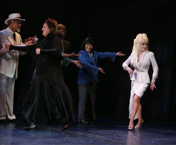 Michael X. Martin, Patricia Resnick, Ann Harada and Dolly Parton Photo