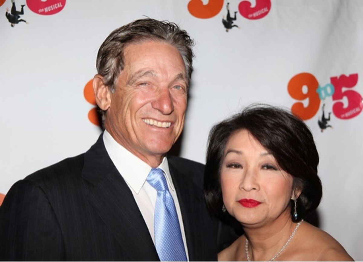 Maury Povich and Connie Chung at 