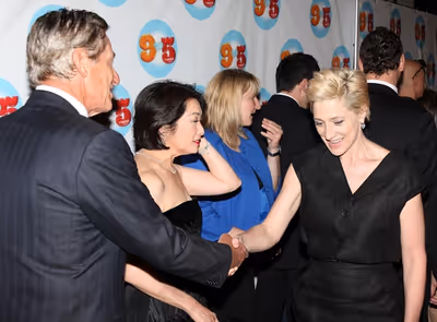 Maury Povich, Connie Chung and Edie Falco Photo