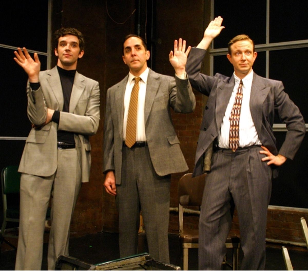 Tom Beckett, Michael Urie and Matthew Schneck at 