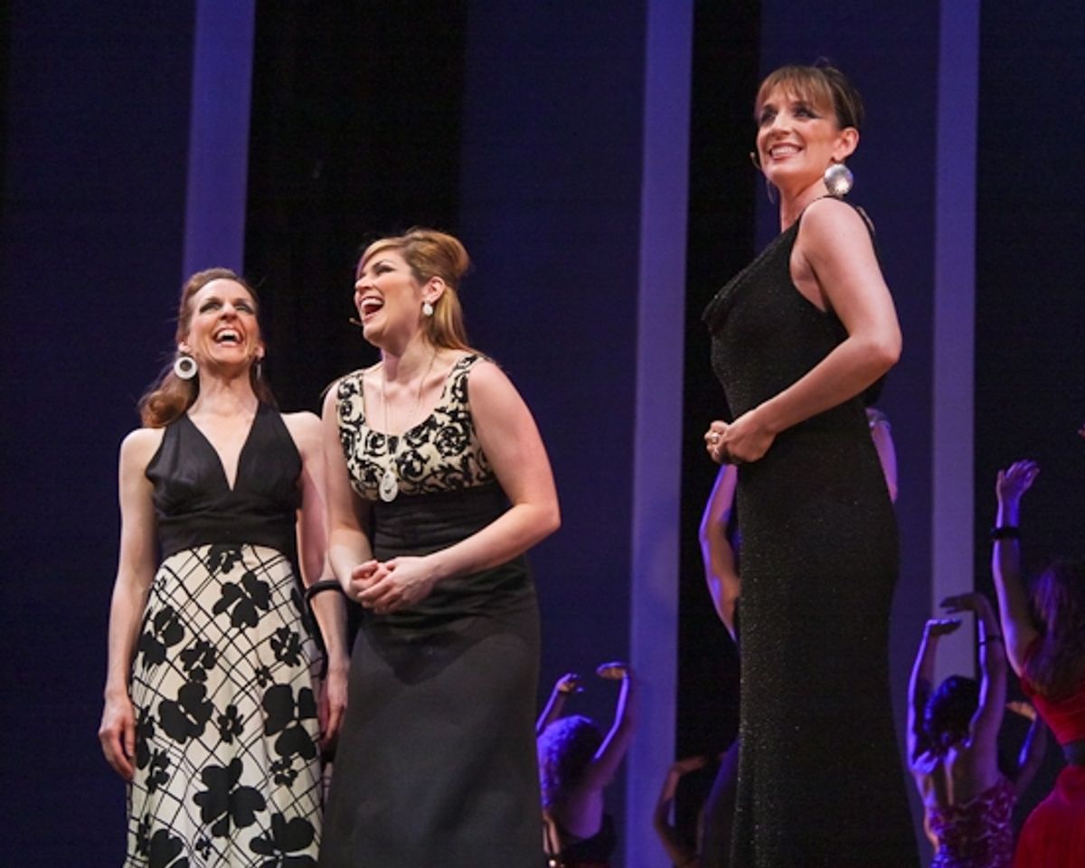 Susan Blackwell, Heidi Blickenstaff and Julia Murney at BC/EFA Easter Bonnet Competition