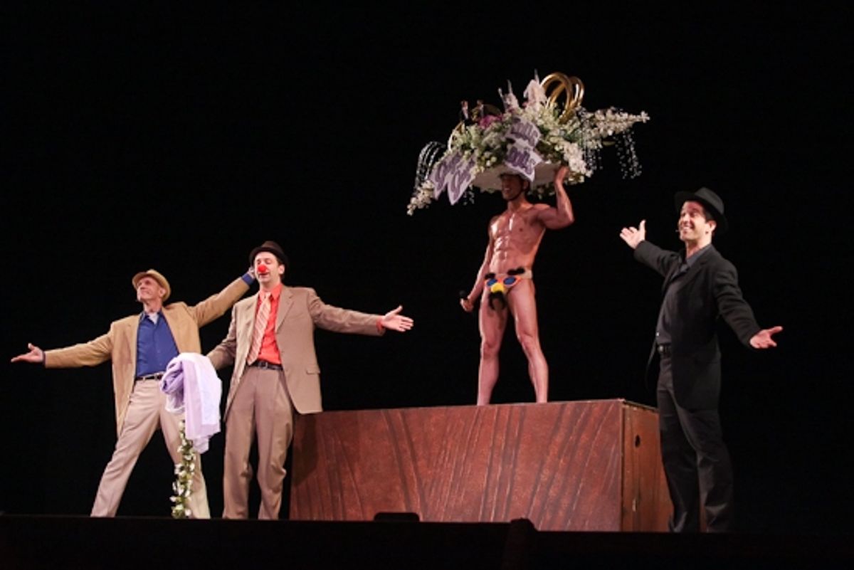 fellow 'Guy' Nick Adams at BC/EFA Easter Bonnet Competition