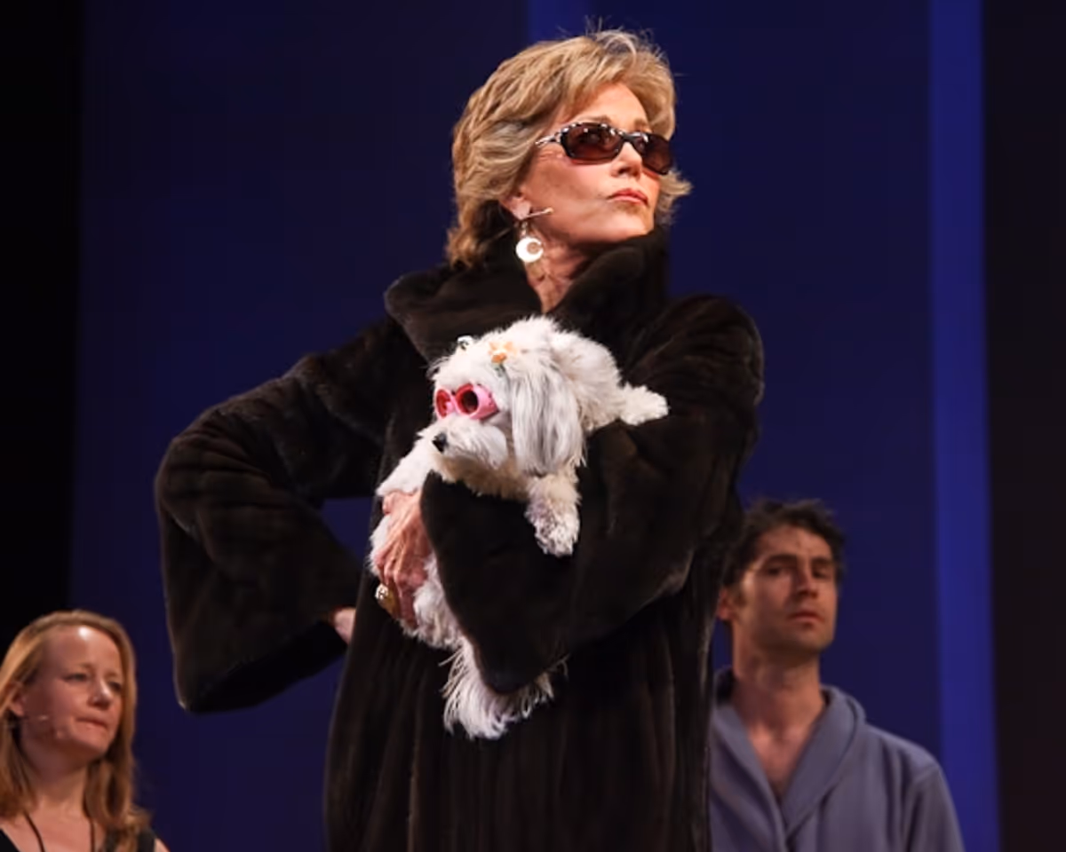 Jane Fonda at BC/EFA Easter Bonnet Performance Part 2