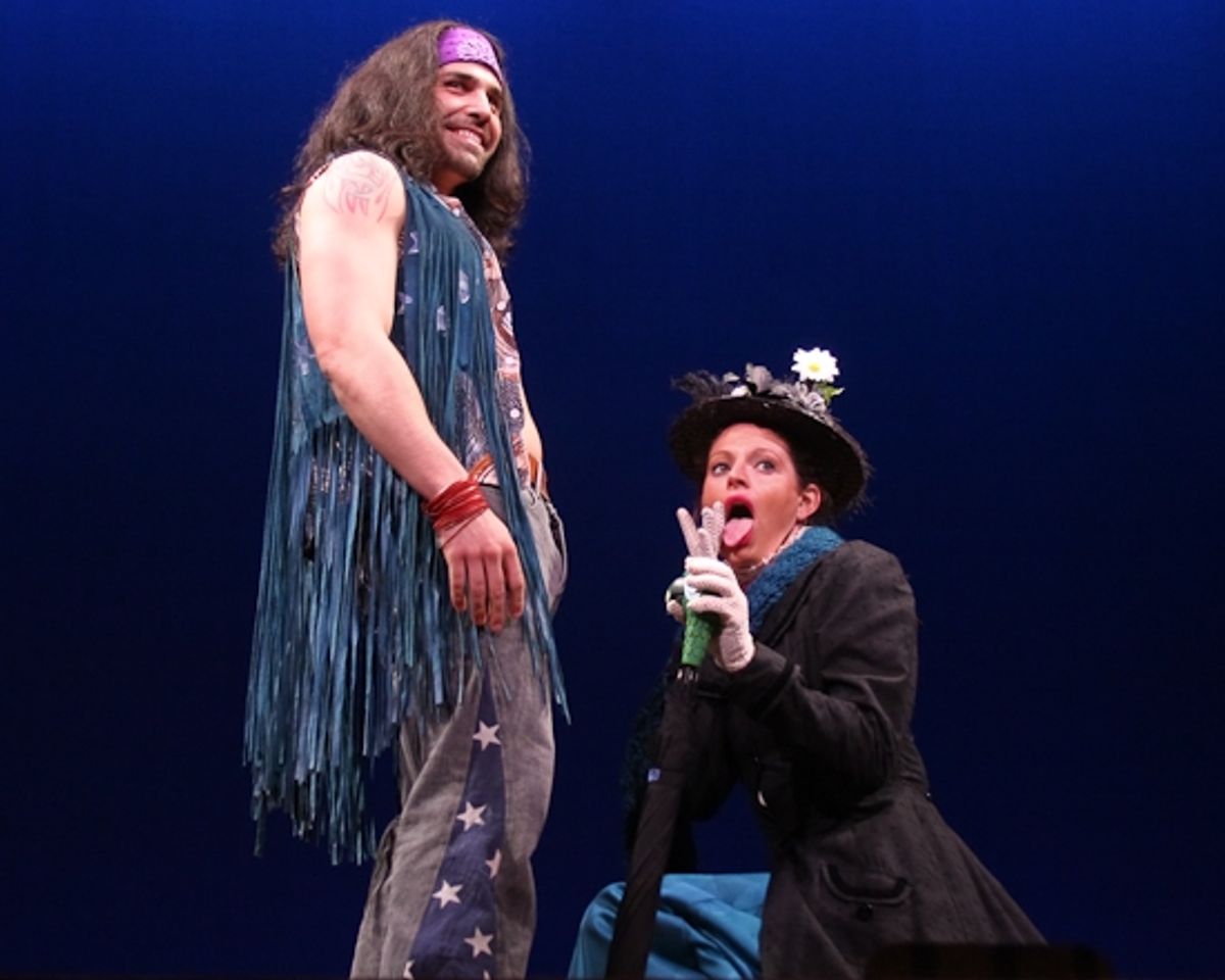 Steel Burkhardt and Jackie Burns at BC/EFA Easter Bonnet Performance Part 2