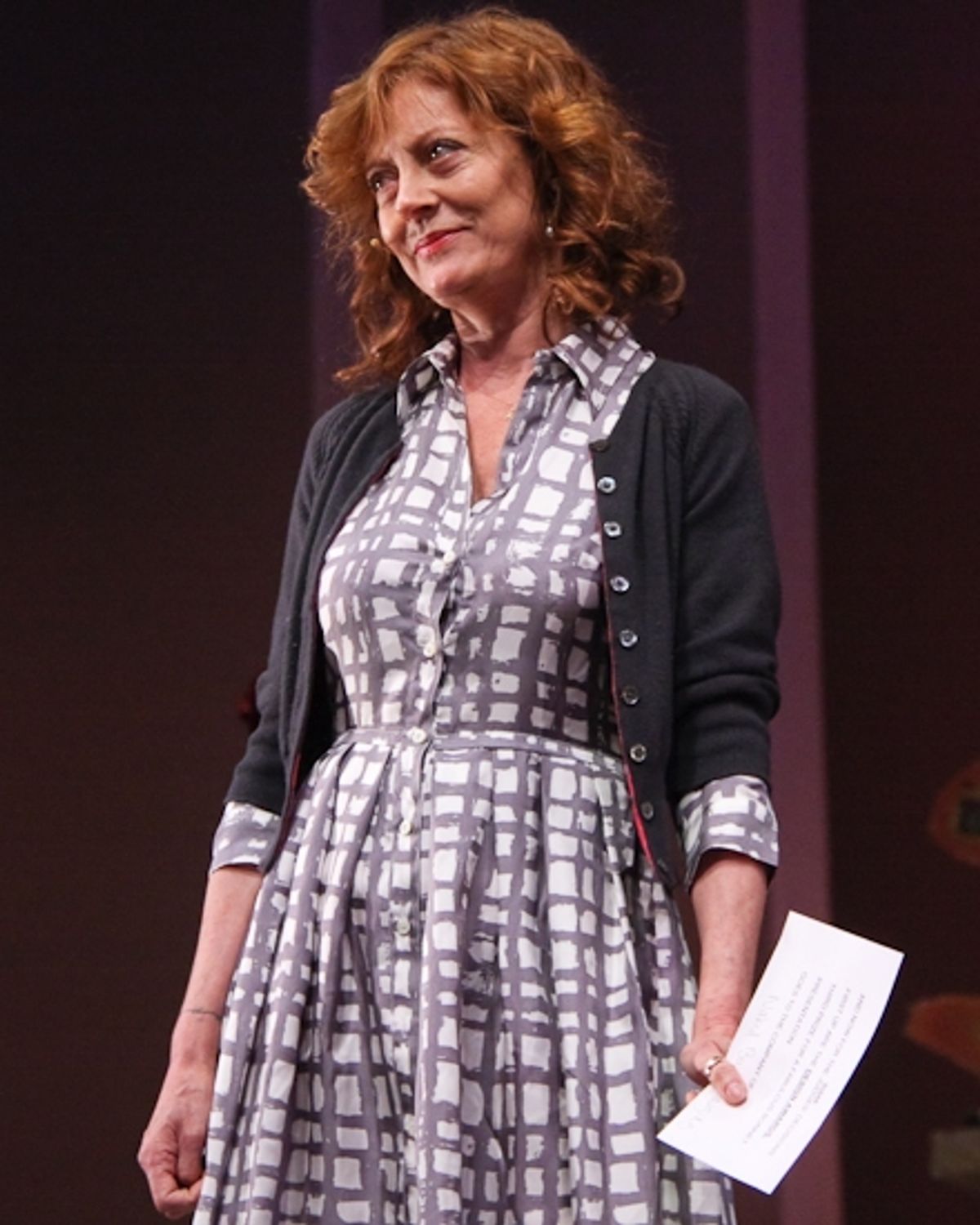 Susan Sarandon at BC/EFA Easter Bonnet Performance Part 2