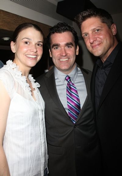 Sutton Foster, Brian d'Arcy James and Christopher Sieber Photo