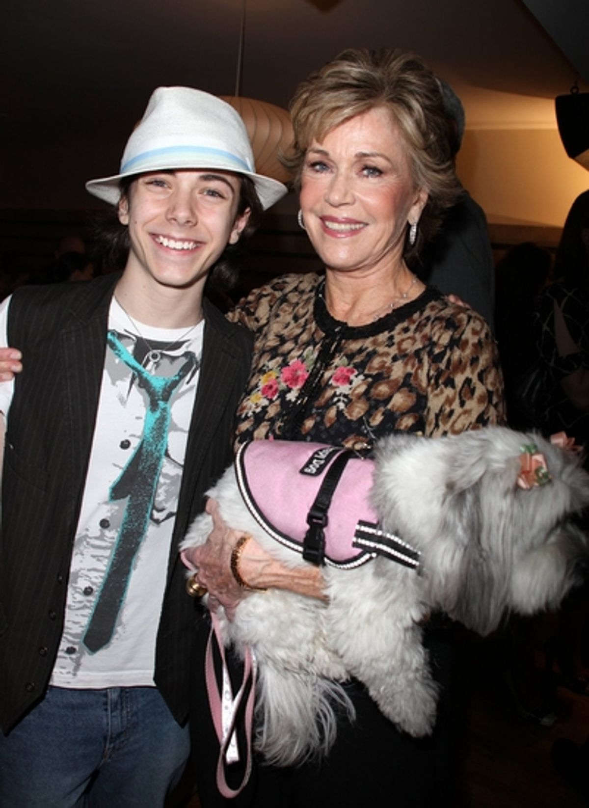 Henry Hodges, Jane Fonda and Tulea at 