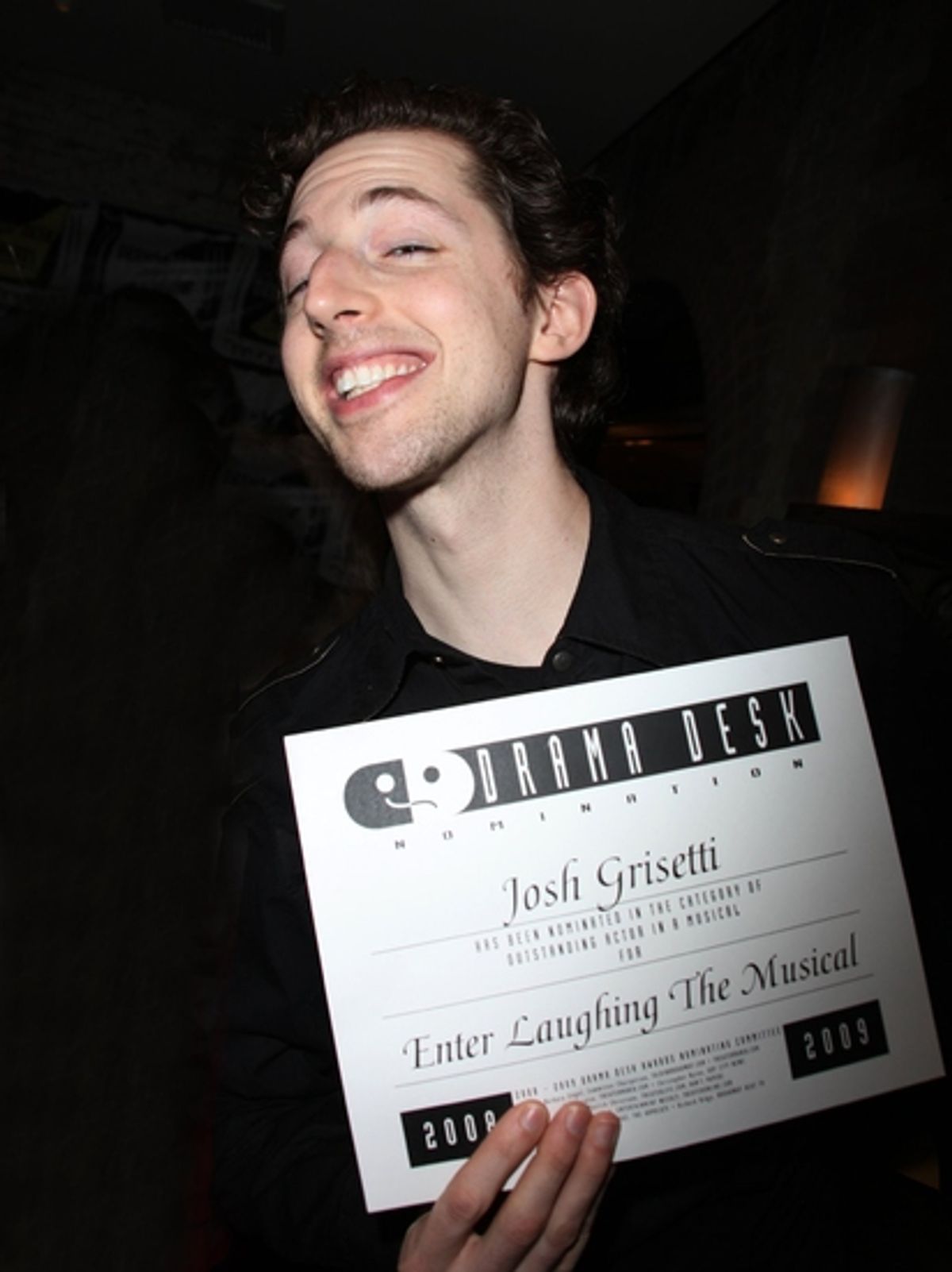 Josh Grisetti at 54th Annual Drama Desk Awards Cocktail Reception