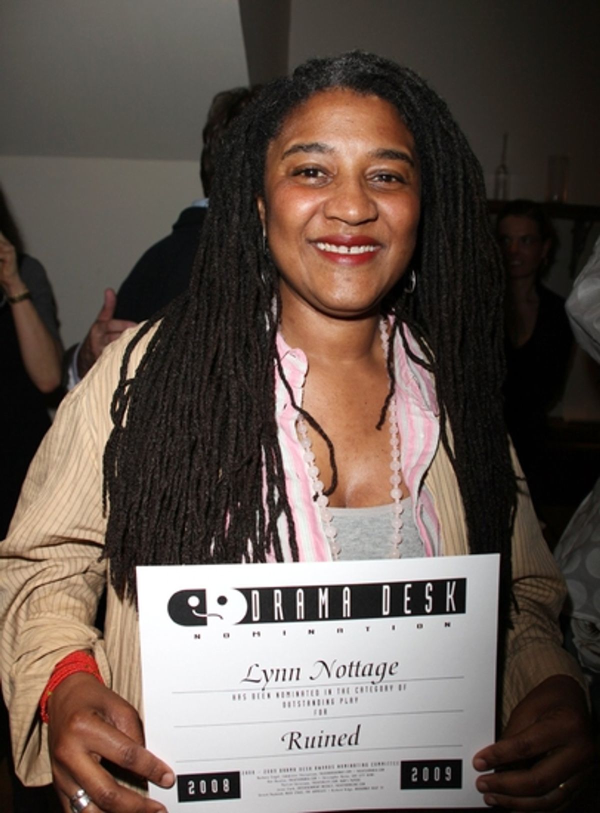 Lynn Nottage at 54th Drama Desk Cocktail Party Part 2