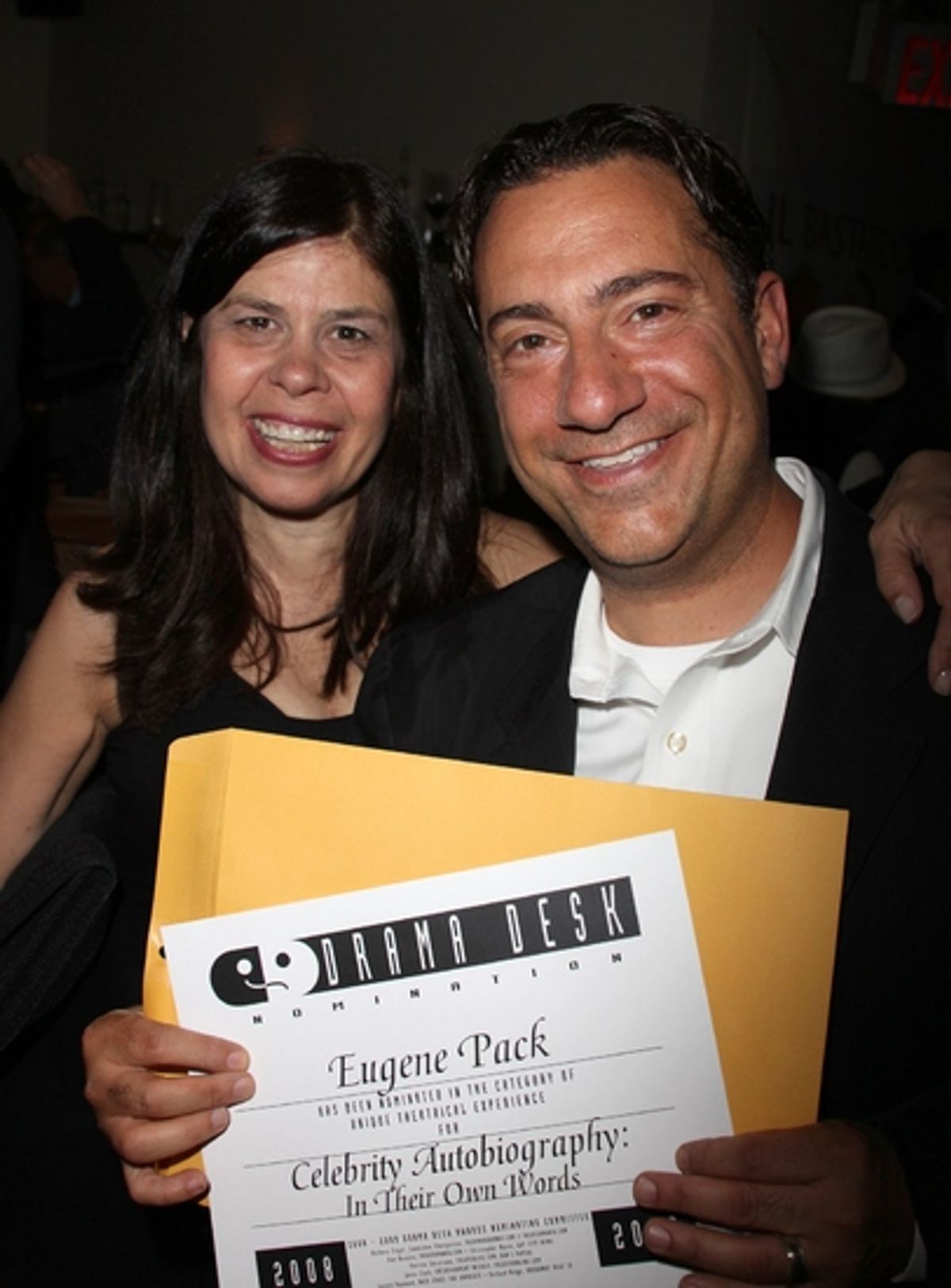 Dale Rehfeld and Eugene Pack at 54th Drama Desk Cocktail Party Part 2
