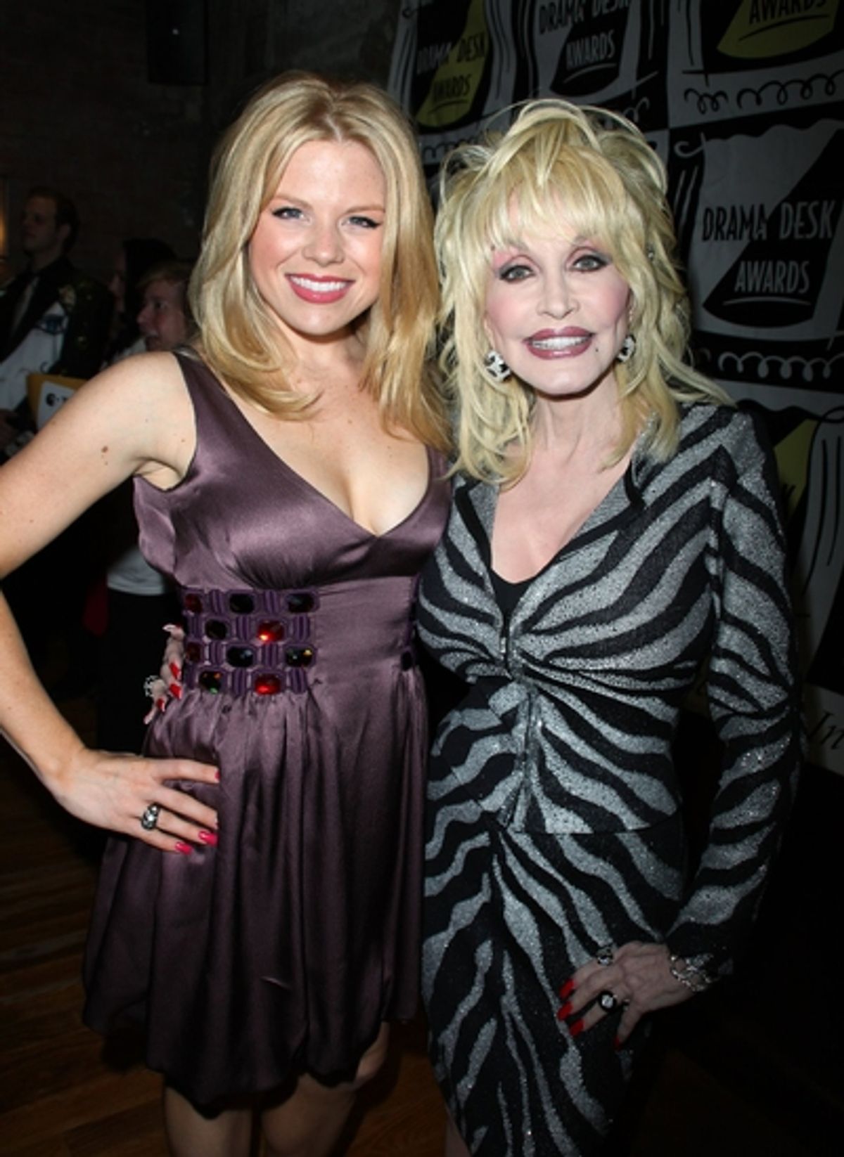 Megan Hilty and Dolly Parton at 54th Drama Desk Cocktail Party Part 2
