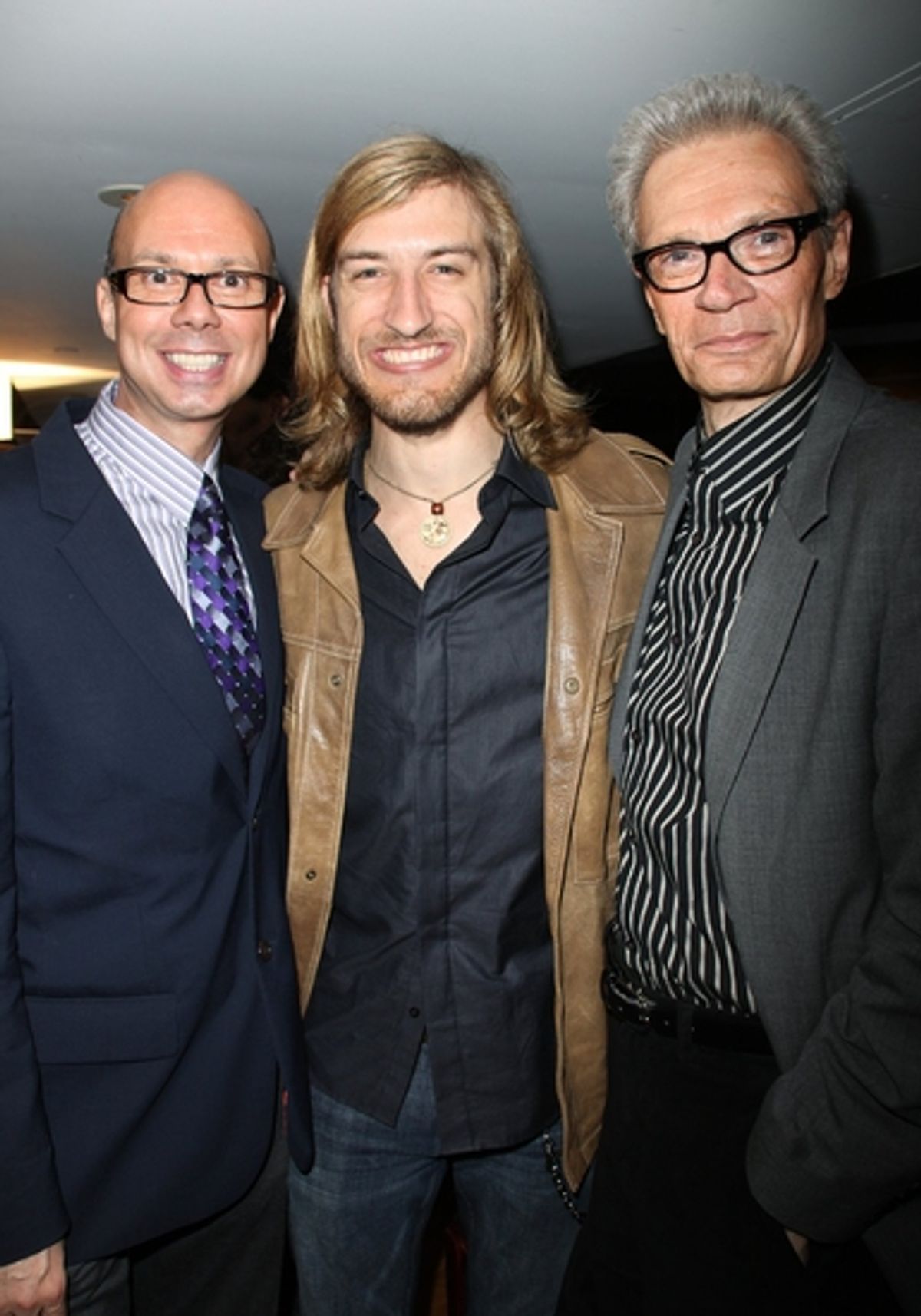Richie Ridge, Bryce Ryness and Preston Ridge at 54th Drama Desk Cocktail Party Part 2