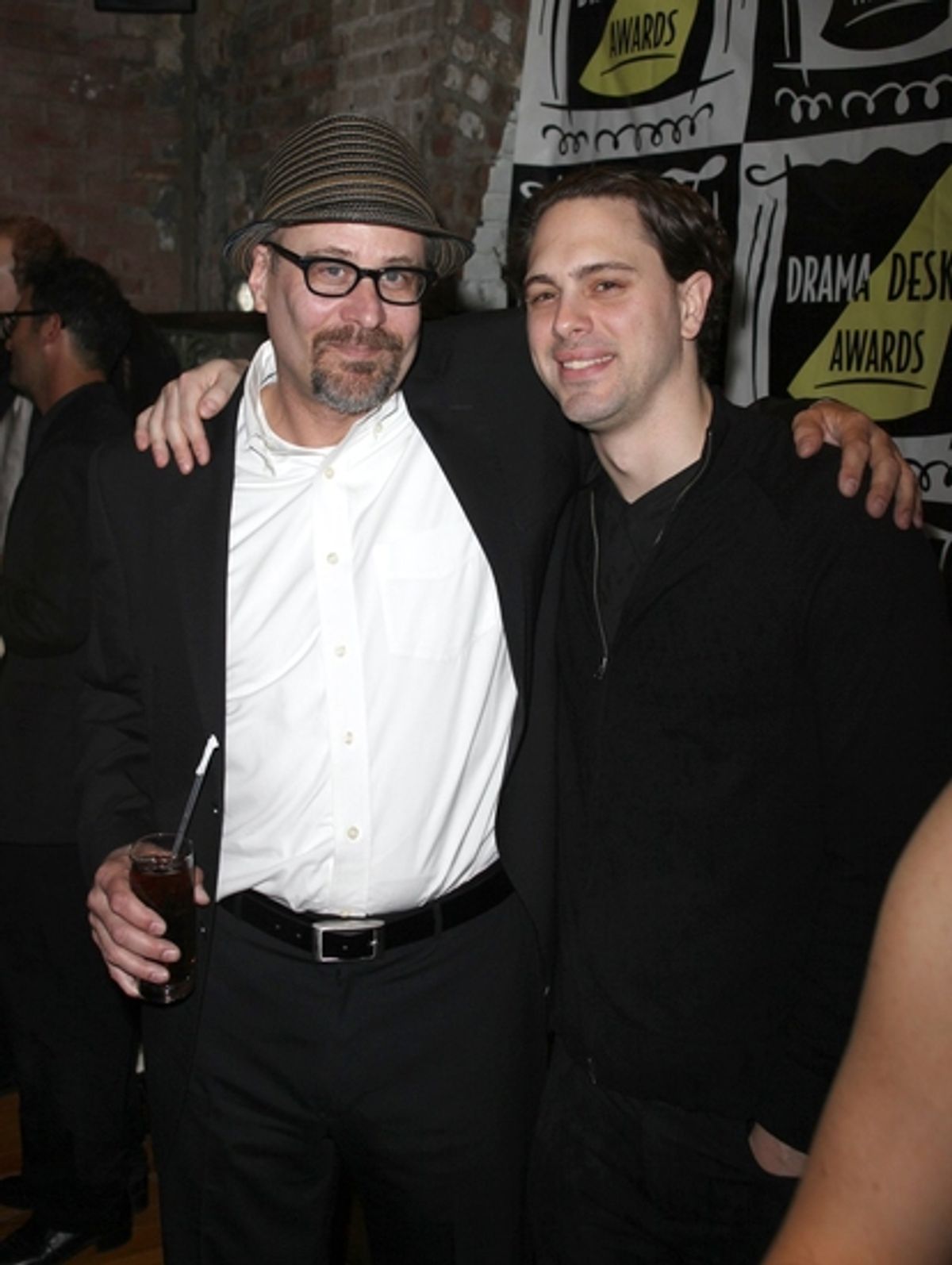 Terry Kinney and Thomas Sadoski at 54th Drama Desk Cocktail Party Part 2
