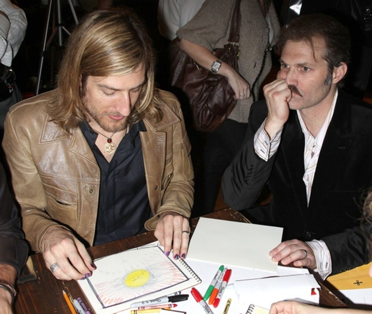 Bryce Ryness and Marc Kudisch at The ART*KIVE Program at the Drama Desk Party