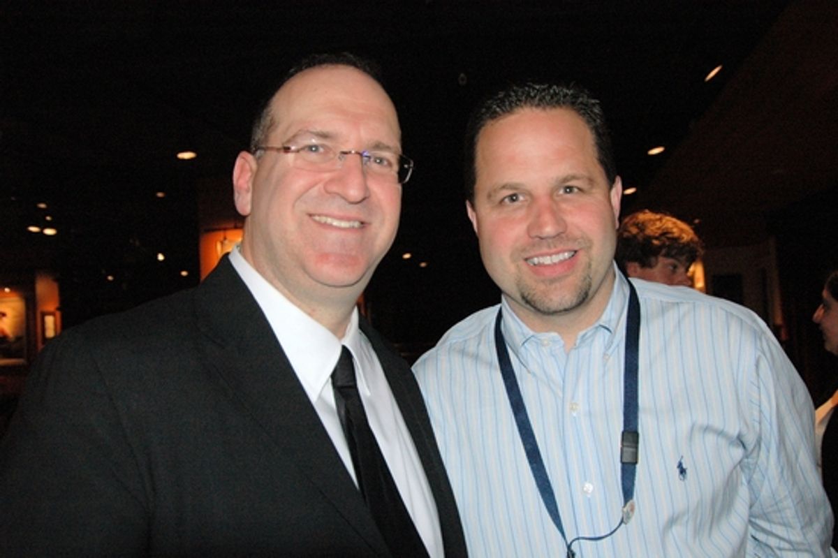 Neil Berg and David Miller-General Manager of The Hard Rock Cafe at 