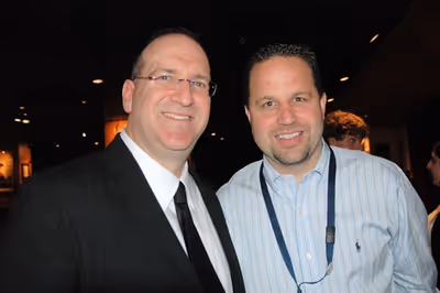 Neil Berg and David Miller-General Manager of The Hard Rock Cafe Photo