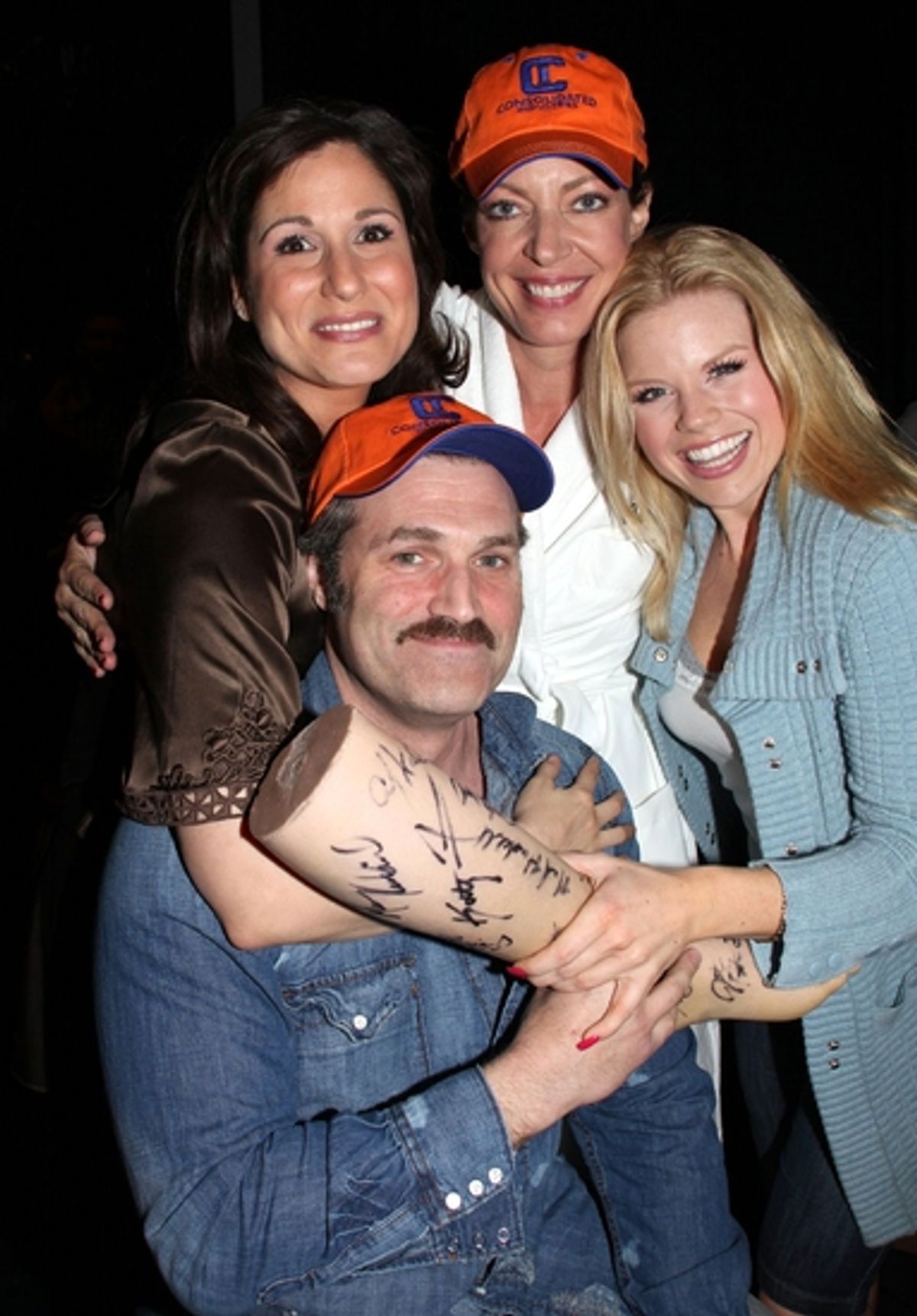 Stephanie J. Block, Allison Janney, Megan Hilty and Marc Kudisch at 