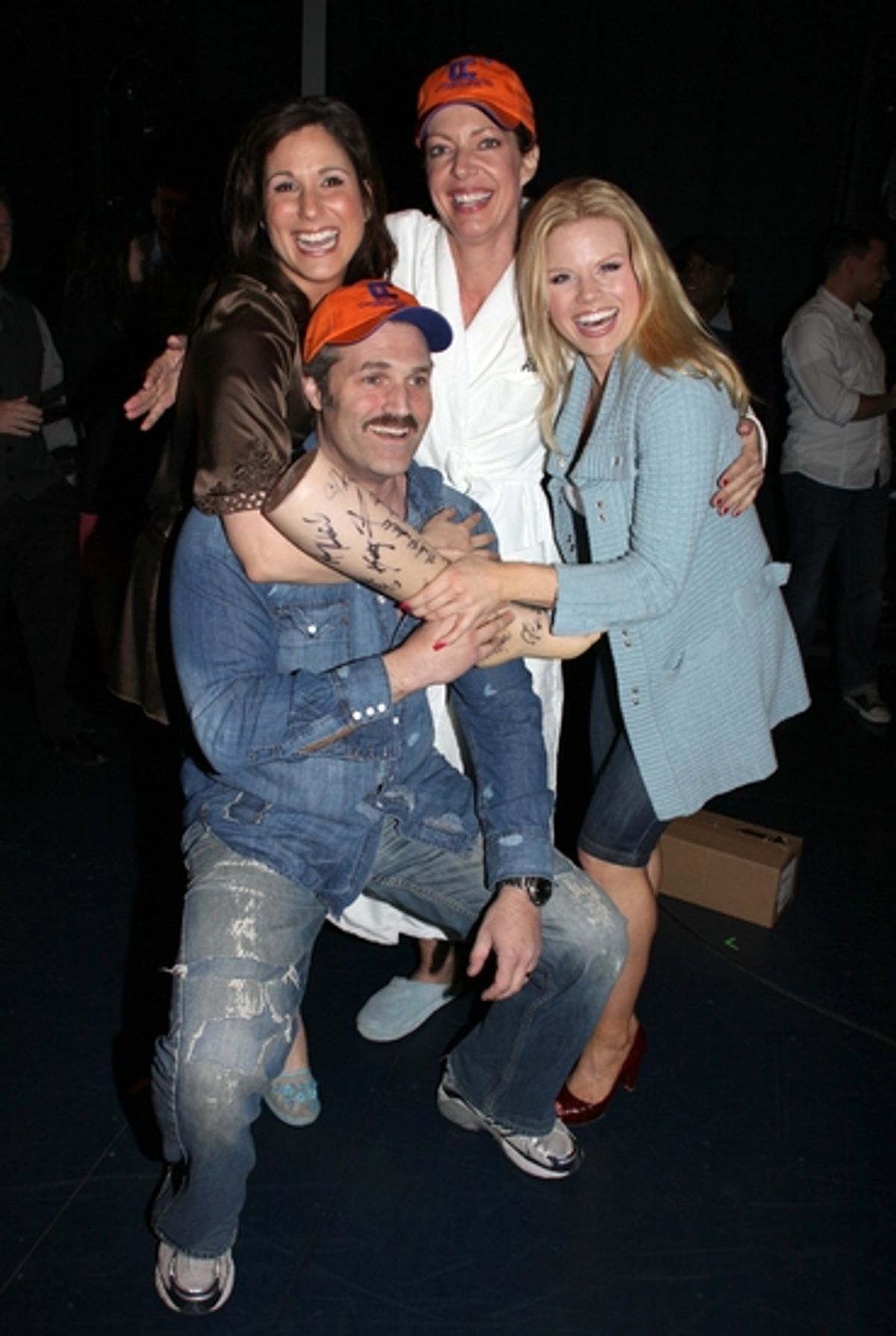Stephanie J. Block, Allison Janney, Megan Hilty and Marc Kudisch at 