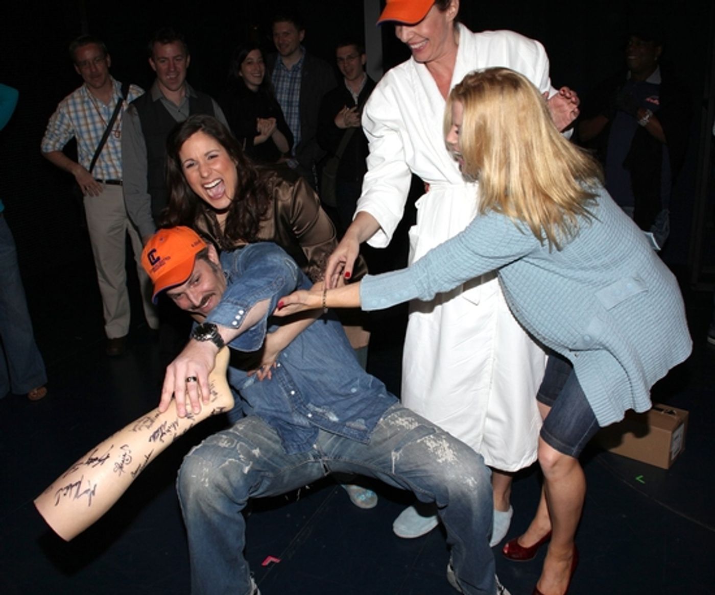 Photo EXCLUSIVE: Opening Night 'Break-A-Leg' Tradition Debuts at '9 To 5' Photo EXCLUSIVE: Opening Night 'Break-A-Leg' Tradition Debuts at '9 To 5' Image