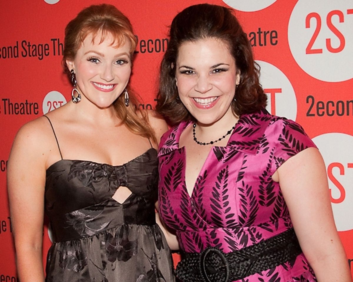 Betsy Wolfe and Lindsay Mendez at 