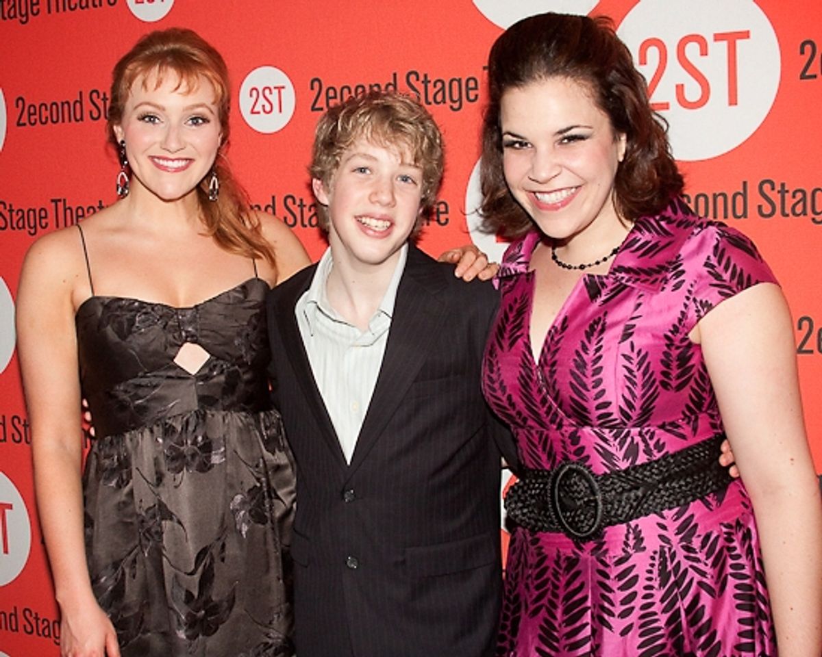 Betsy Wolfe, Eamon Foley, and Lindsay Mendez at 