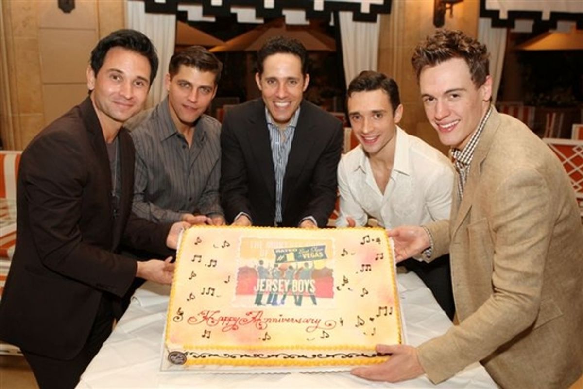 Travis Cloer, Deven May, Jeff Liebow, Rick Faugno, and Erich Bergen at 