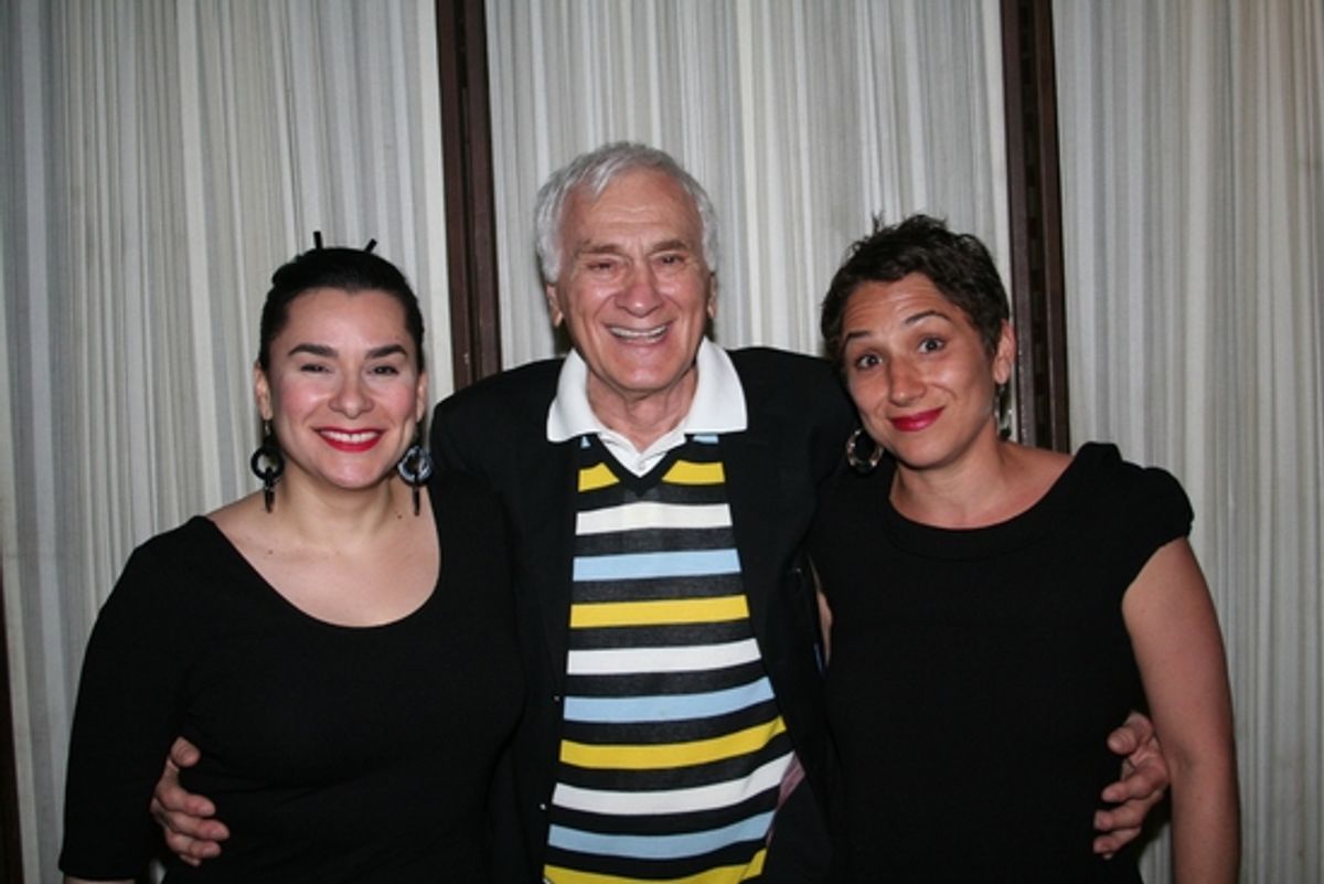 Dick Latessa with daughters Gina and Gabrielle at CANY Honors Latessa and Nash