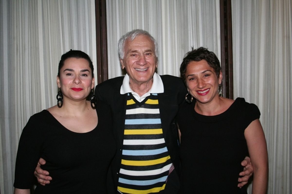 Dick Latessa with daughters Gina and Gabrielle at CANY Honors Latessa and Nash