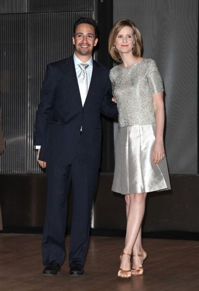 Lin-Manuel Miranda and Cynthia Nixon Photo