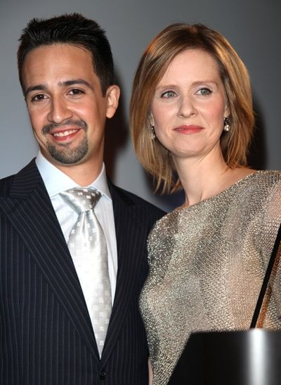 Lin-Manuel Miranda and Cynthia Nixon Photo