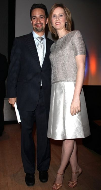 Lin-Manuel Miranda and Cynthia Nixon Photo
