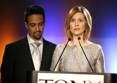 Lin-Manuel Miranda and Cynthia Nixon Photo