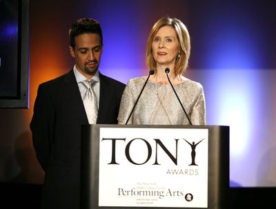 Lin-Manuel Miranda and Cynthia Nixon Photo