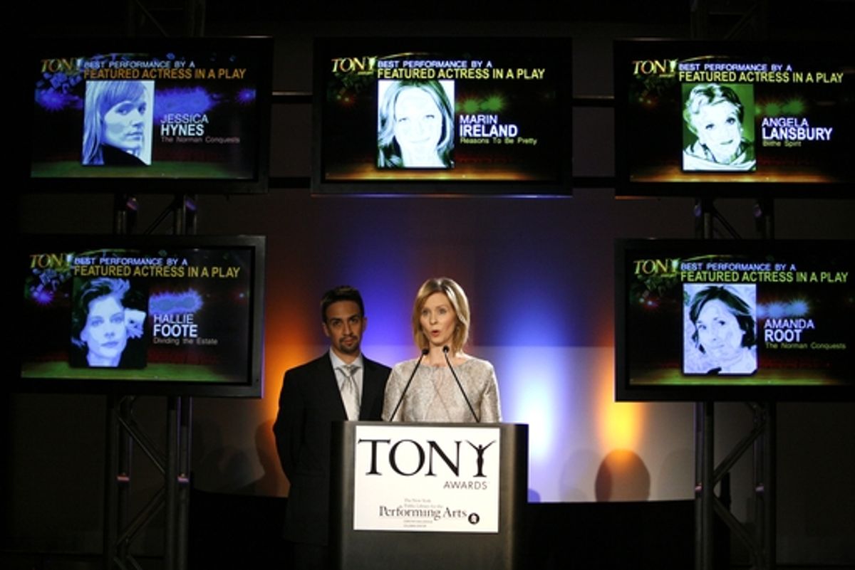 Lin-Manuel Miranda and Cynthia Nixon at 