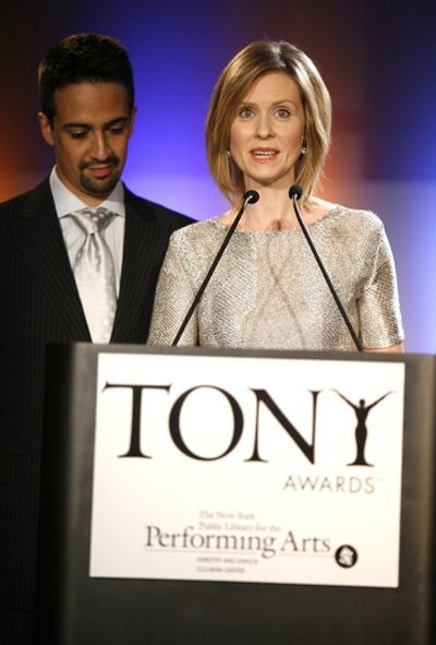 Lin-Manuel Miranda and Cynthia Nixon Photo