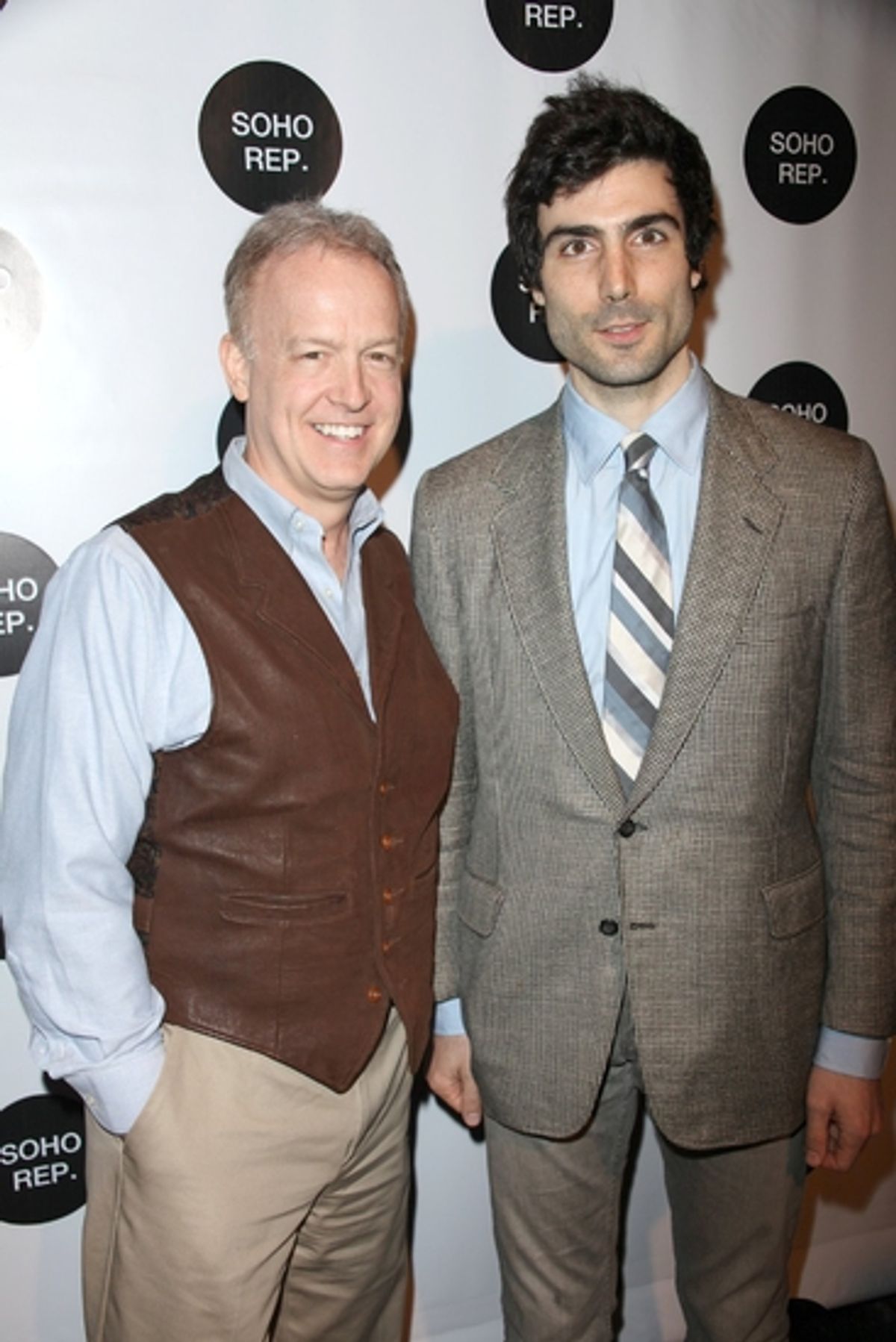 Reed Birney and Louis Cancelmi at SOHO REP 2009 Spring Gala 