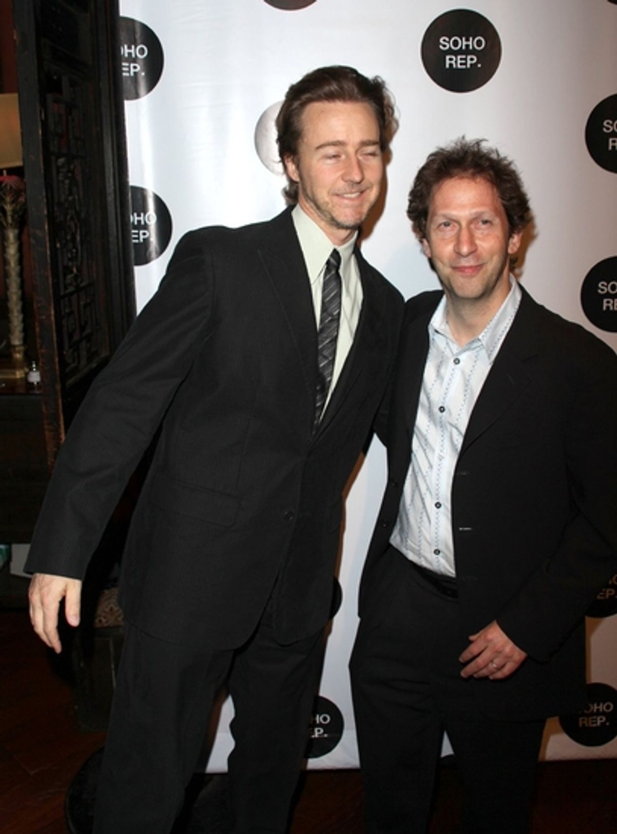 Edward Norton and Tim Blake Nelson at SOHO REP 2009 Spring Gala 
