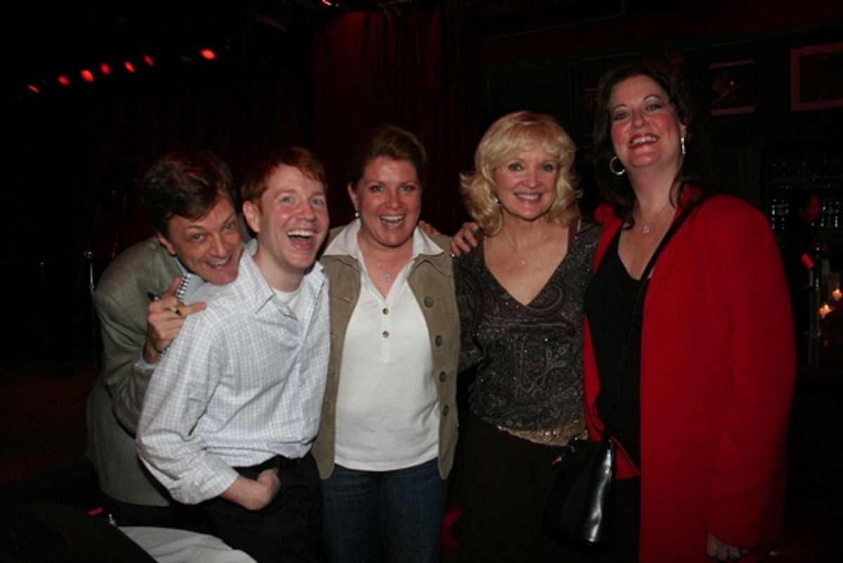 Jim Caruso, Ken Kleiber, Klea Blackhurst, Christine Ebersole and Ann Hampton Callaway at 