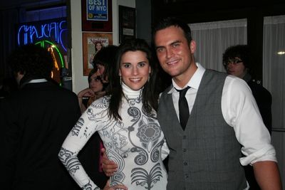 Milena Govich and Cheyenne Jackson Photo