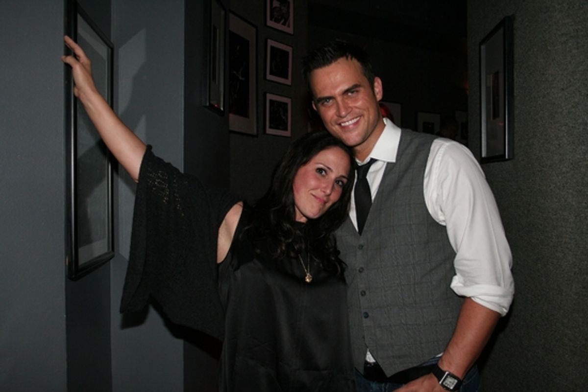 Ricki Lake and Cheyenne Jackson at Ebersole, Jackson, Lake and More at Birdland