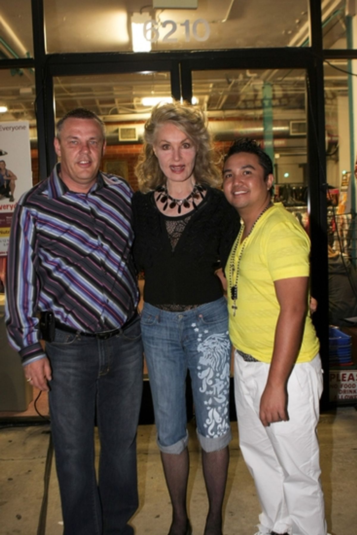 Julie Newmar, Johnathan Kreuer and Louis Natividad at 